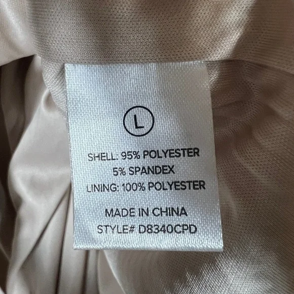 NWT Fashion Nova Lumina Sequin Shirt Dress Rose Gold Glam Party Size L - Picture 7 of 8